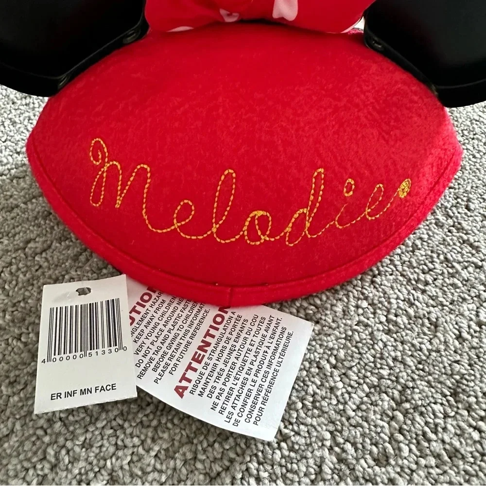 Disney‎ Minnie Mouse Ears Hat with “Melodie” Embroidered